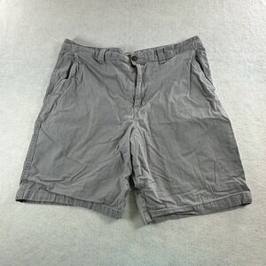 Magellan Outdoor Men's Shorts Size 38W Gray Chino‎ Flat Front
